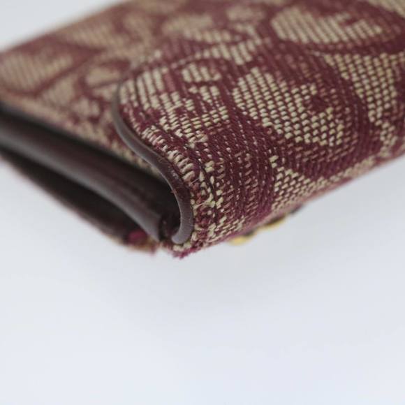 Christian Dior Trotter Canvas Saddle Wallet Red Auth ai709 - Picture 16 of 16